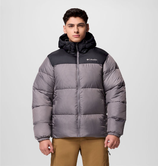 Columbia Heren Winterjas - Omni-Shield Puffect - Hooded Jacket - XXL - Donkergrijs