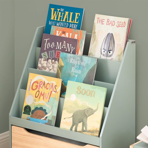 Sobuy Kinderboekenkast - Groen - 62x30x80 cm