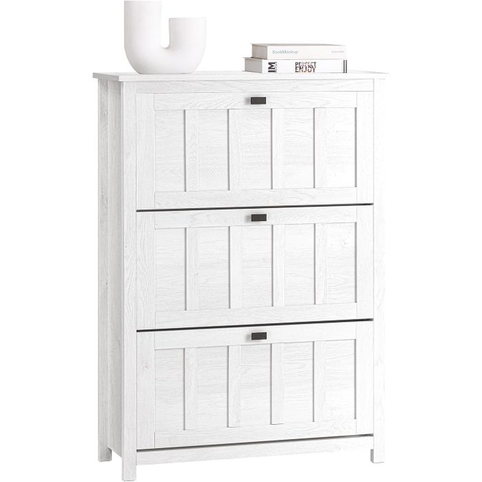 Sobuy schoenenkast - Vintage Wit - 80x30x111 cm