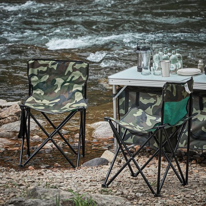 Sobuy Visstoel - camouflagekleur - 145x43x74 cm