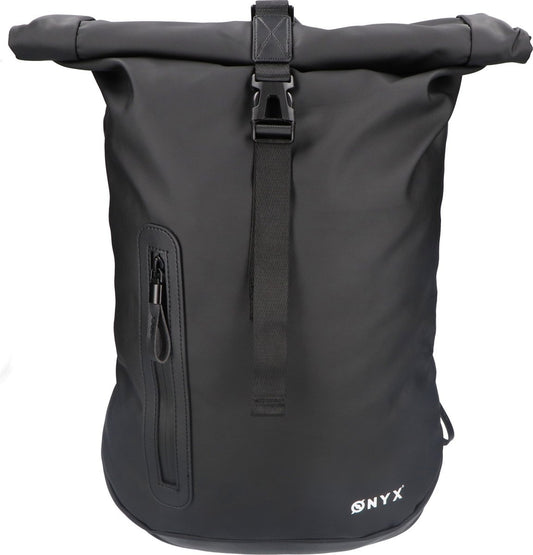 ONYX Rolltop Rugzak 25 tot 40 L - Met Laptopvak - Verstelbare Rugtas - Reistas - Waterbestendig en Duurzaam - Zwart