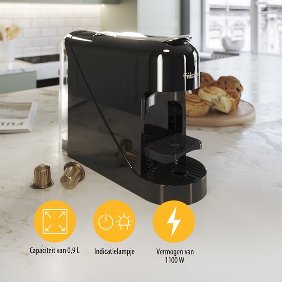 Tristar CM-2302 - Koffiecupmachine - Geschikt voor Nespresso - 0.8L - 1400W - Compact & Gebruiksvriendelijk
