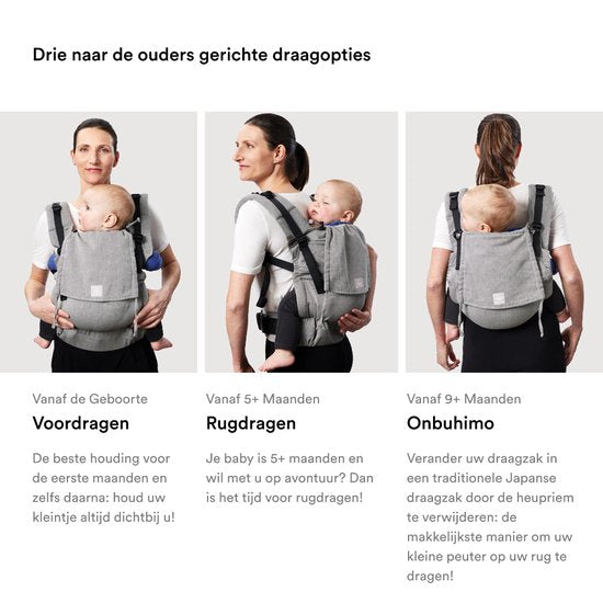 Stokke Limas Carrier Flex, Terracotta - 2023-versie (OCS) - Babydrager met gesp - Drie draagopties - Veilig voor baby's van 1 maand/ 4 kg tot 20 kg