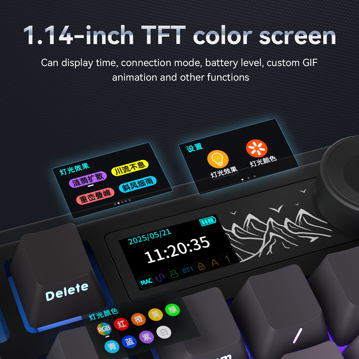 AJAZZ AK980 V2 mechanisch toetsenbord - Starry Night Gray