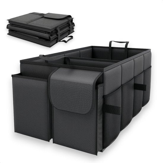 Kofferbak organizer - Compact & Ruim - Auto Accessoires - Autostoel Opbergbox - Voor Achterbank - Zwart - Luft