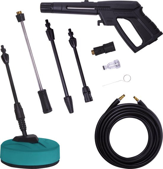 VONROC Hogedrukreiniger – Incl. Accessoires & Reinigingstank – 170 bar, 450 l/h – 2200 W – Zwart