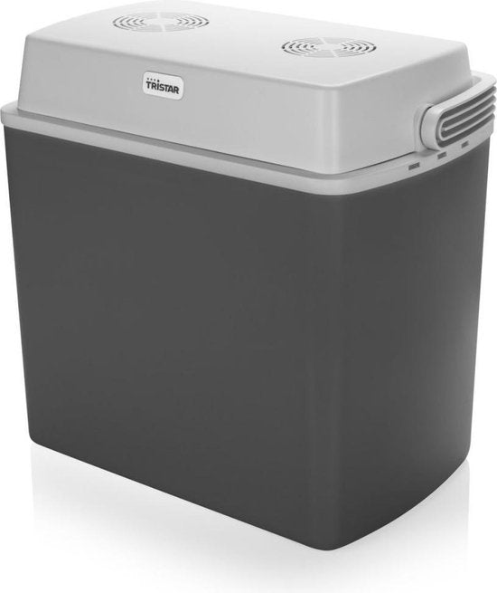 Tristar Koelbox KB-7424 - Coolbox 22 liter - Lichtgewicht met handvat - Thermo-elektrisch koelsysteem - Met 12V stekker voor onderweg en in auto - Om te vormen naar 230V netstroom stekker - Grijs