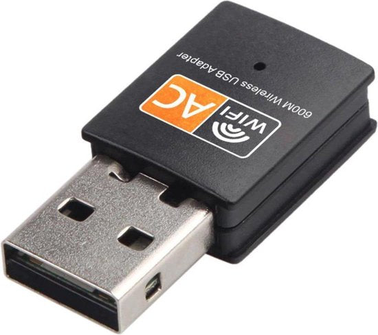 Garpex® WiFi USB-adapter 600 Mbps - Dual Band - Compact ontwerp