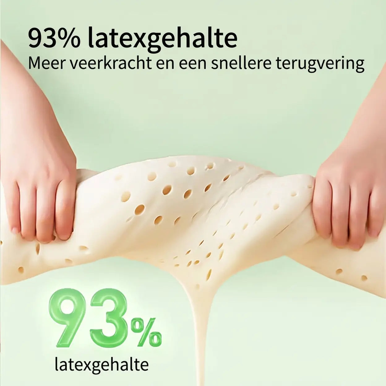 Ochama Latex Kussen - 93% Natuurlijk Latex - Ergonomisch Neksteunkussen - 60x40cm