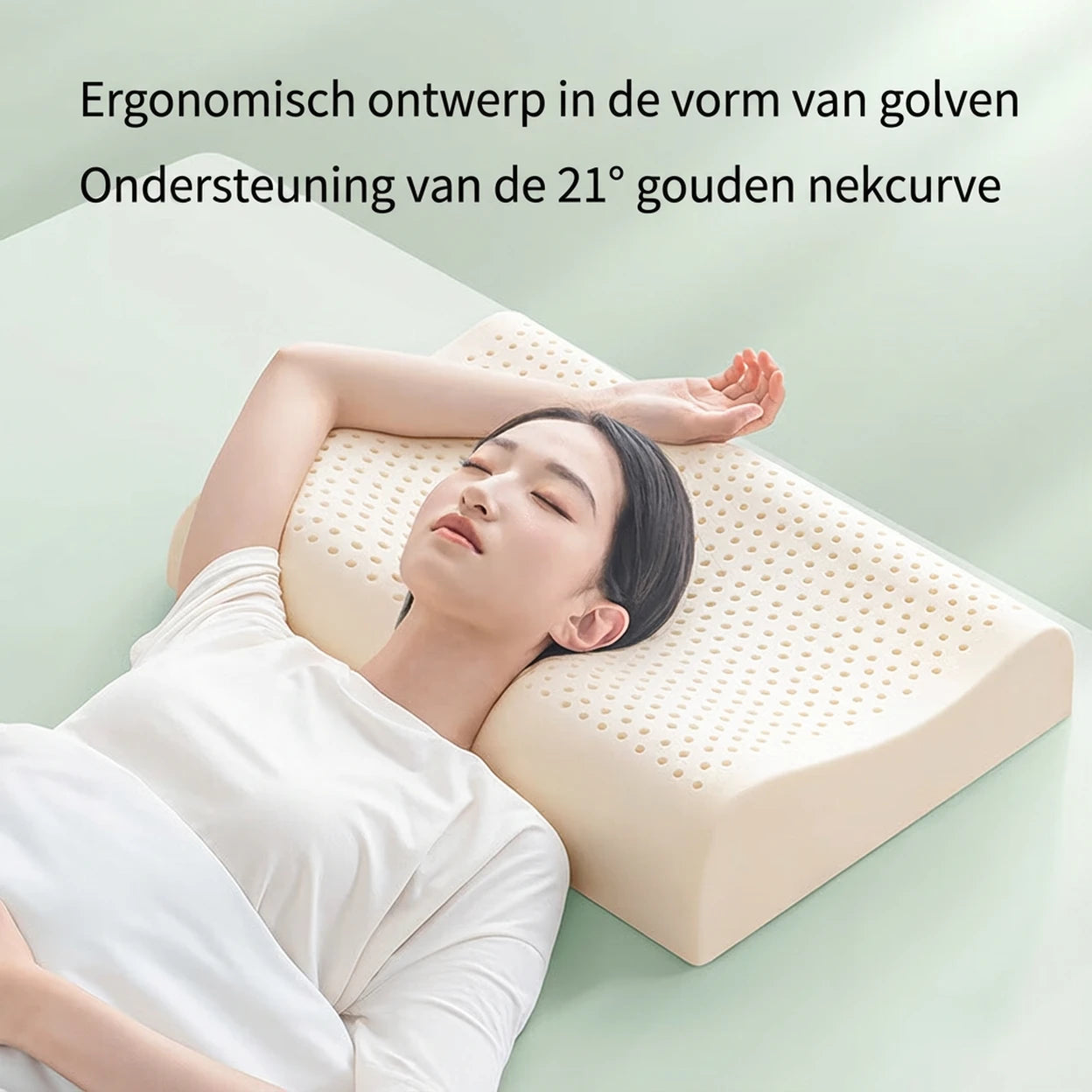 Ochama Latex Kussen - 93% Natuurlijk Latex - Ergonomisch Neksteunkussen - 60x40cm