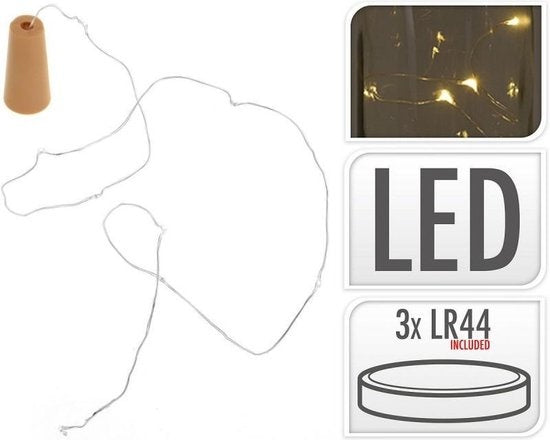 Kurk met 8 LED lampjes