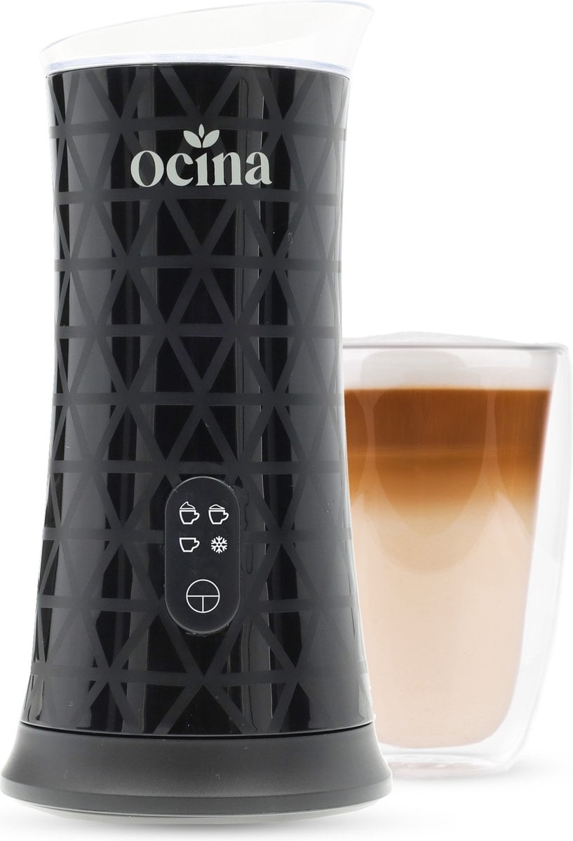 Ocina Elektrische Melkopschuimer - 4 in 1 - 240 ML - Zwart