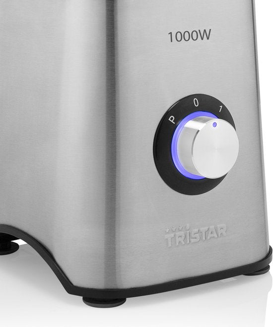 Tristar Blender 1000W - BL-4471 - 1,5L - Smoothiemaker en ijscrusher - 2 standen en pulse functie