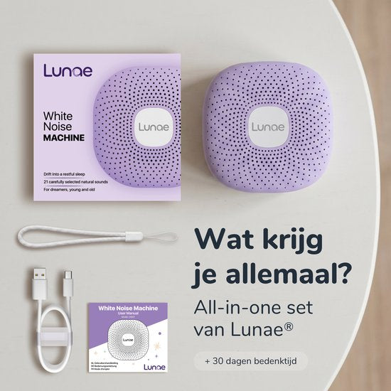 Lunae White Noise Machine - Lavender Purple