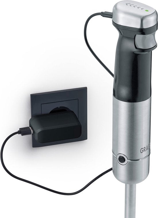 Graef HB82EU blender Staafmixer 200 W Zwart, Roestvrijstaal