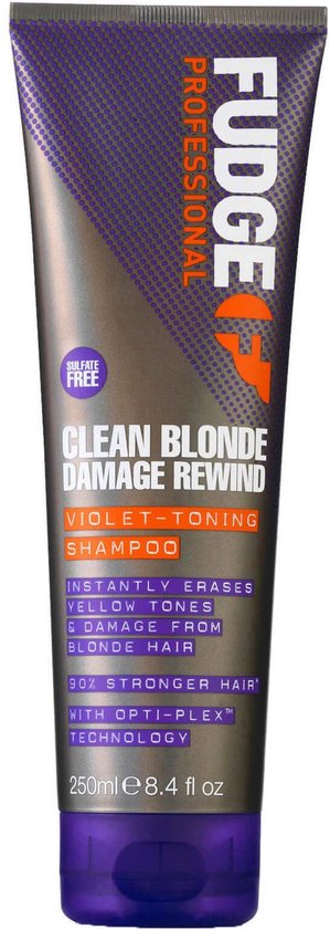 Fudge Clean Blonde Damage Rewind Violet Shampoo - Zilvershampoo - 250 ml