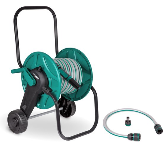 VONROC Slangenwagen – Incl. 20m Tuinslang & Accessoires – Groen