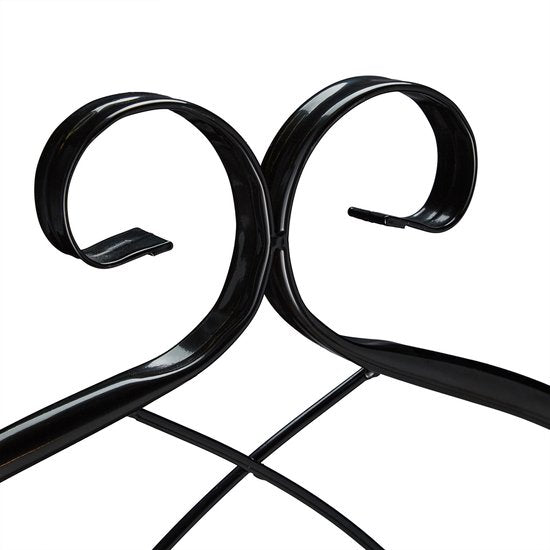 klimplantenrek - metaal - set van 2 - 220 x 50 cm - trellis - zwart