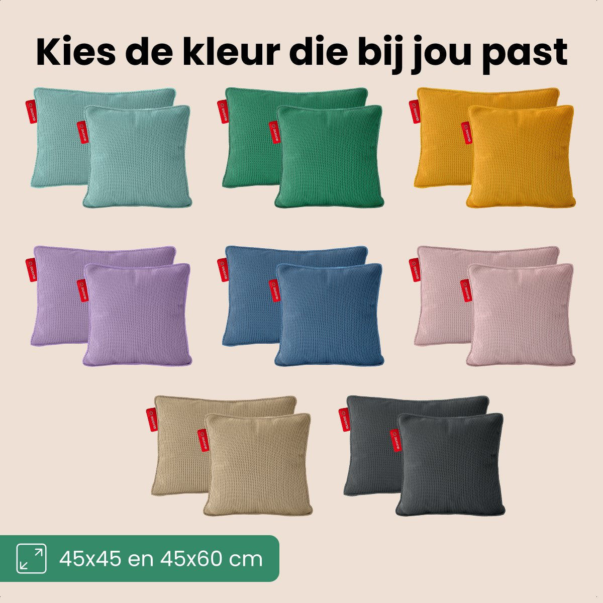 Auronic Warmtekussen - Knitted - 45x60 - Draadloos - Oplaadbaar - Elektrisch - Infrarood - Pastelgroen