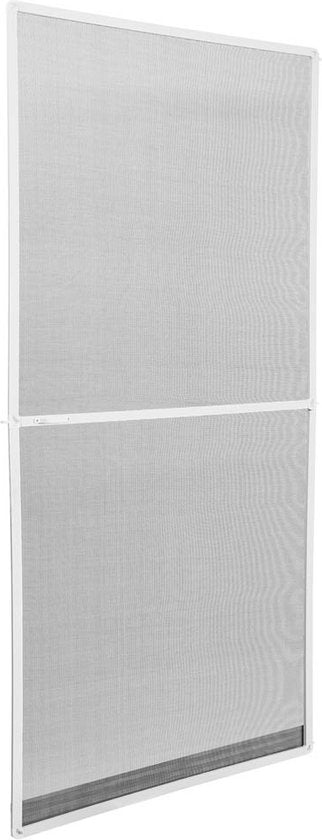 tectake - Vliegengordijn vliegenhor hordeur - 95x210 cm - wit - 401198