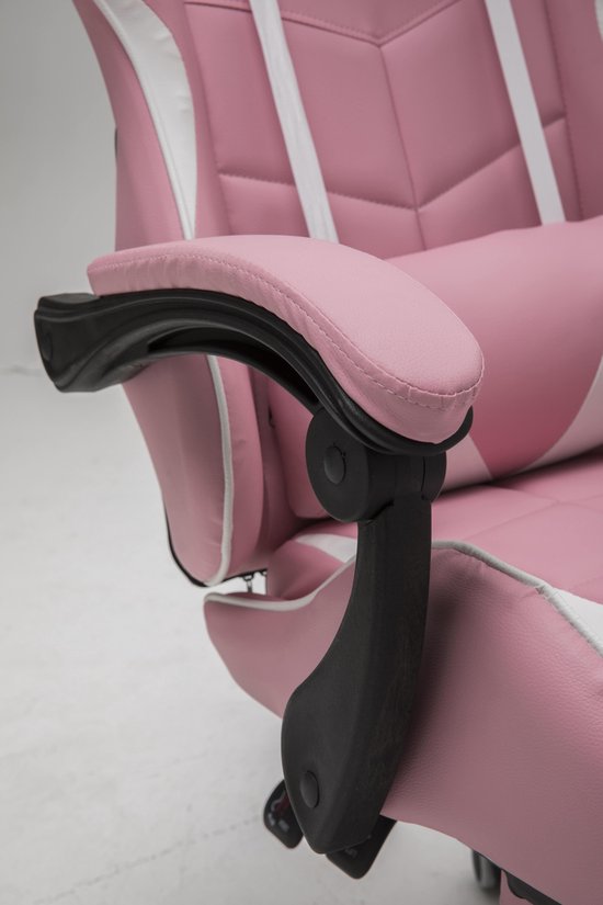 VDD Gaming Gamestoel met voetsteun - Roze