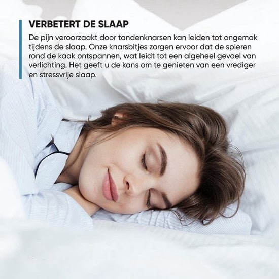 Whitee 4x Anti Knarsbitje in 2 Maten - Nachtbeugel - Tandenknars bitje - Gebitsbeschermer tegen Tandenknarsen & Bruxisme