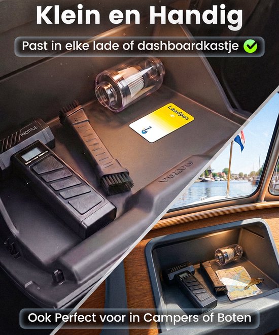 Kruimeldief Snoerloos met Air Duster 130.000 RPM - Auto Stofzuiger Draadloos - Kruimelzuiger - Handstofzuiger - Luchtblazer op accu - Perslucht - Turbo Fan
