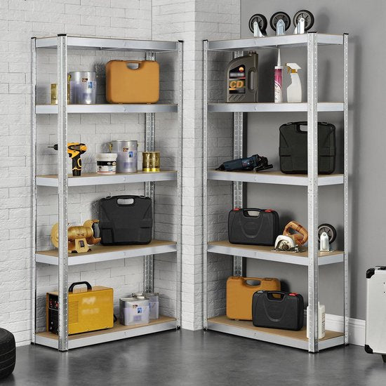 2 stuks Magazijnstelling / Opbergrek - Basic - 180 x 90 x 40 cm