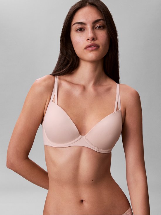 Calvin Klein dames Seductive Comfort push-up T-shirt bra - T-shirt BH - beige