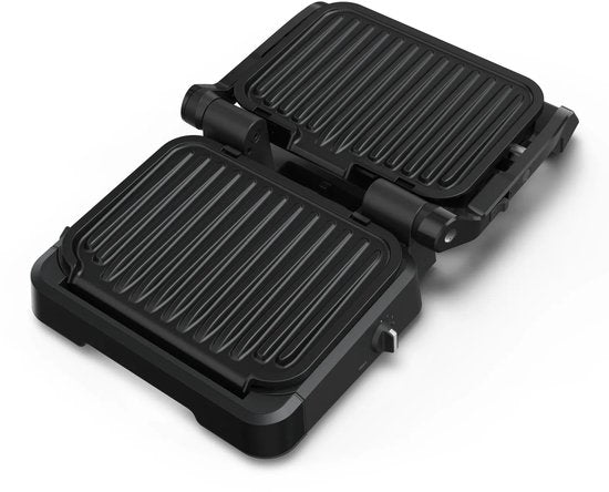 Tefal OptiGrill 4in1 GC7748 – Intelligente Contactgrill – Grill, Tafelbarbecue, Oven en Complete Maaltijd – 9 Automatische programma's – Gaarheidsindicator – 2100W – Zwart/RVS