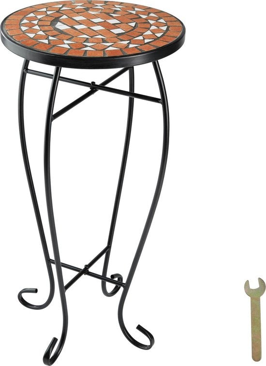 TecTake - Balkontafel bloemenkruk mozaïek  - 402768