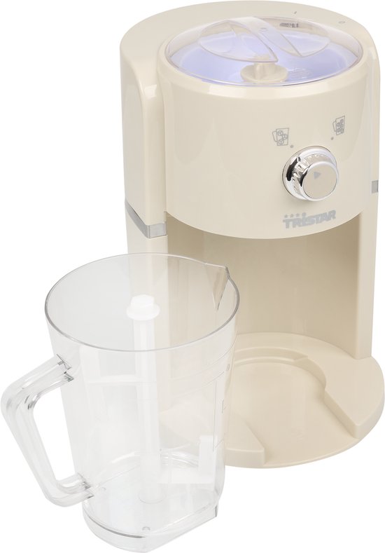 Tristar KD-7310 - Ijscrusher Slushy maker - 30W - 1,1 Liter - Creme wit