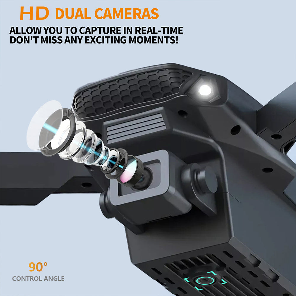 FACEGLE E88 Speelgoeddrone - Opvouwbare Quadcopter - High-Definition Dubbele Camera's