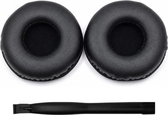 Set Oorkussens voor AKG Koptelefoon - N60NC Wireless Oorkussen - Kunstleer met Traagschuim - Zwart