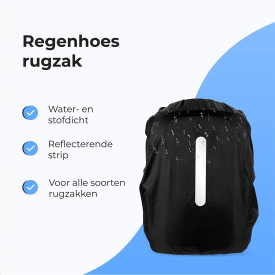 Regenhoes rugzak - 100% waterdicht - Rugtas - Flightbag voor backpack - Schooltas - 25 tot 35 liter