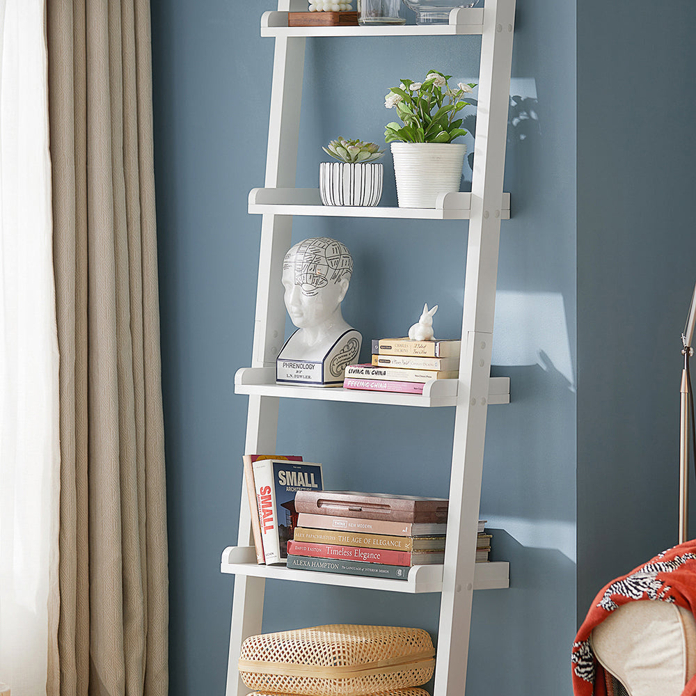 SoBuy FRG17-W Boekenkast - 5 Planken - 189 x 56 x 32,5 cm - Wit