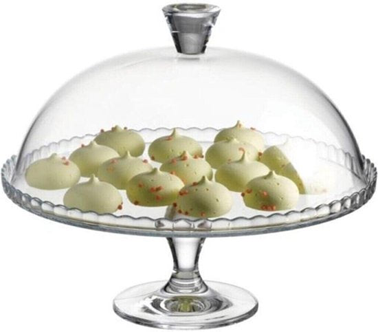 Pasabahce Plateau - Met Stolp - Glas - 32,2 cm