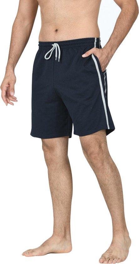 Comfort Essentials - Korte Broek Heren - Shorts Heren - 2pack - Navy/Antraciet - XXL
