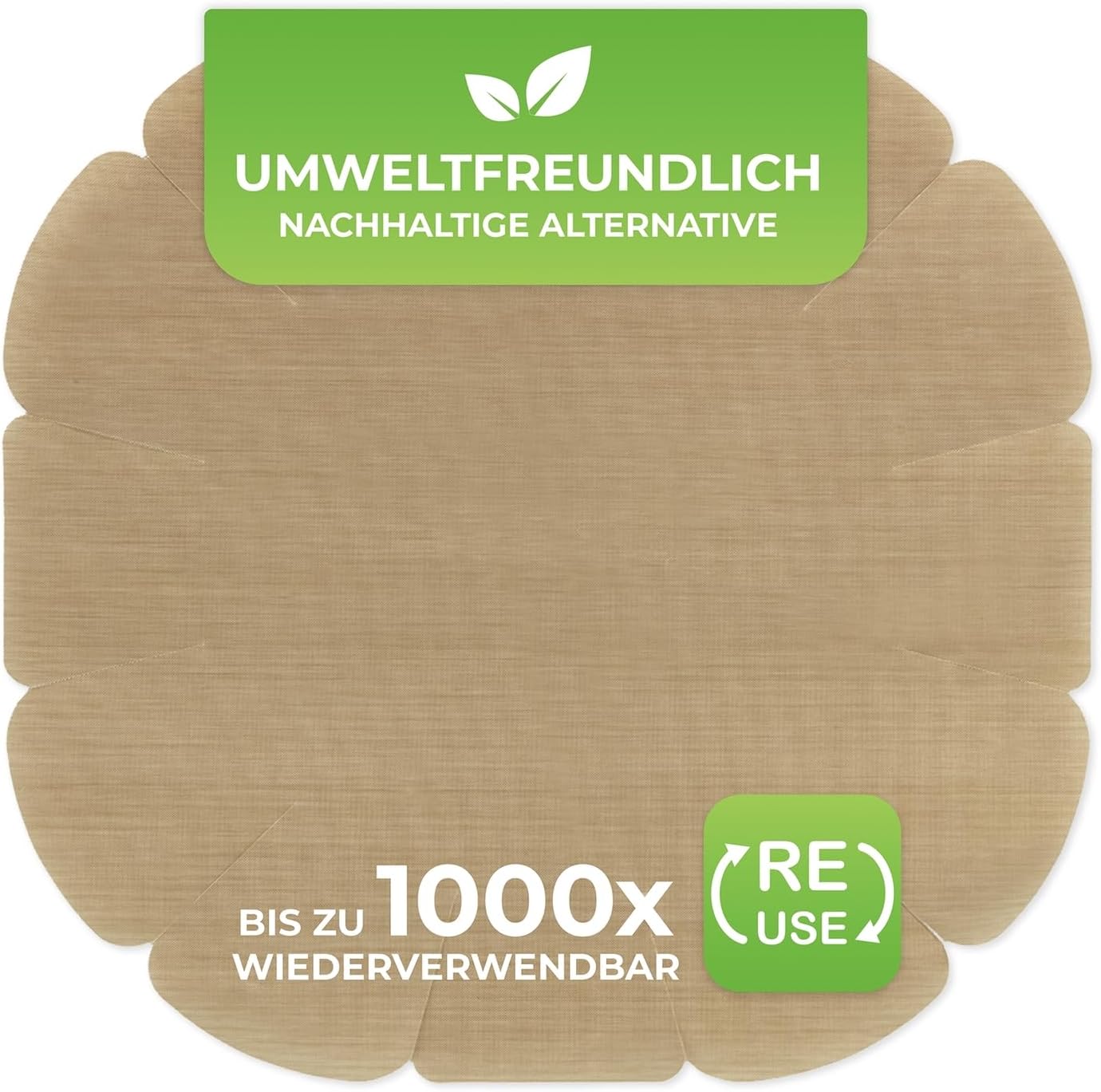 WENKO Herbruikbare Antiaanbak Bakfolie - 40 x 35 cm - Tot Ø26 cm - Hittebestendig tot 260°C