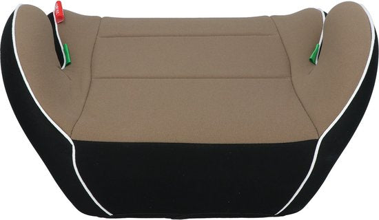 Carkids I-Size Zitverhoger Sam - Voldoet aan I-Size R-129 Norm - Voor Kinderen van 125-150cm – Afneembare & wasbare hoes - Flexibele installatie - Taupe/Zwart