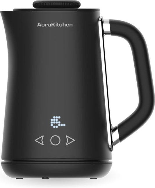 AoraKitchen Melkopschuimer – 5-in-1 Functies – 500 ml – Zwart