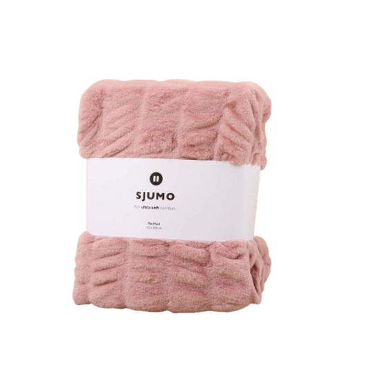 Sjumo Plaid Faux Fur – 150 x 200 cm – Candy Cloud – Ultra Zacht & Luxe