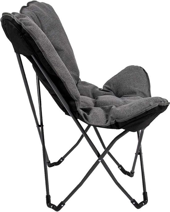 Bo-Camp - Urban Outdoor - Vlinderstoel - Grainger - M - Nika - Grijs