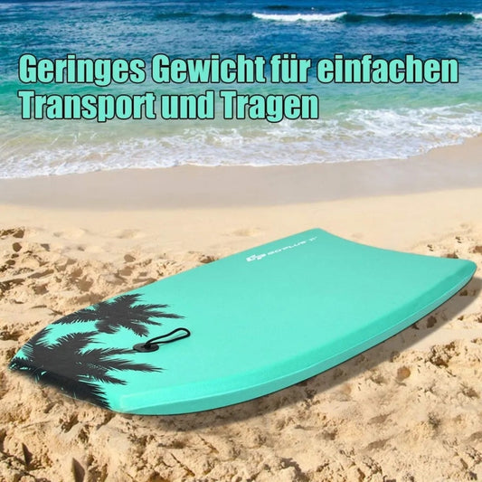 Coast bodyboard zwemboard zwemplank surfplank kinderen 83 x 47 x 5,5 cm groen