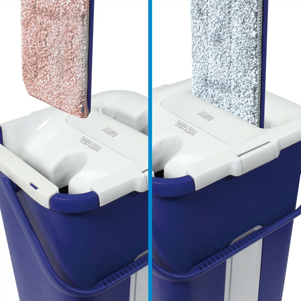Livington Touchless Mop Dweilset - Uitwringfunctie Zonder Handen - Microvezel Pad - 2,7L Emmer