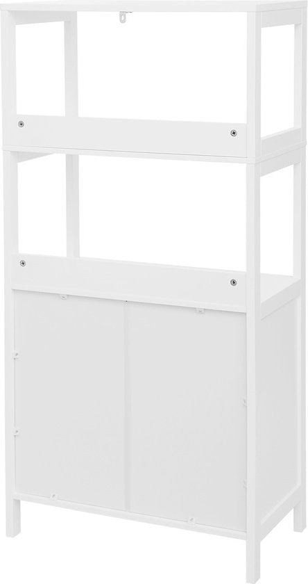 Coast huishoudelijke plank opbergkast keukenkast met lade wit 32,5 x 60 x 122 cm