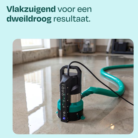 VONROC Dompelpomp - Schoon- en vuilwaterpomp - 850W - 20.000 l/u - vlakzuigend - sensorschakelaar