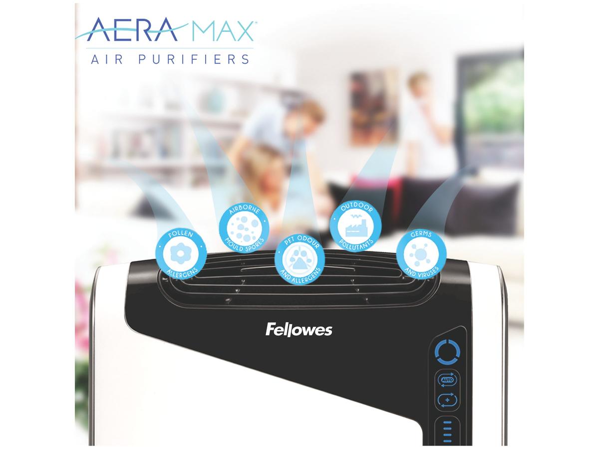 Fellowes AeraMax DX95 Luchtreiniger - Stille werking - White - 43 m²