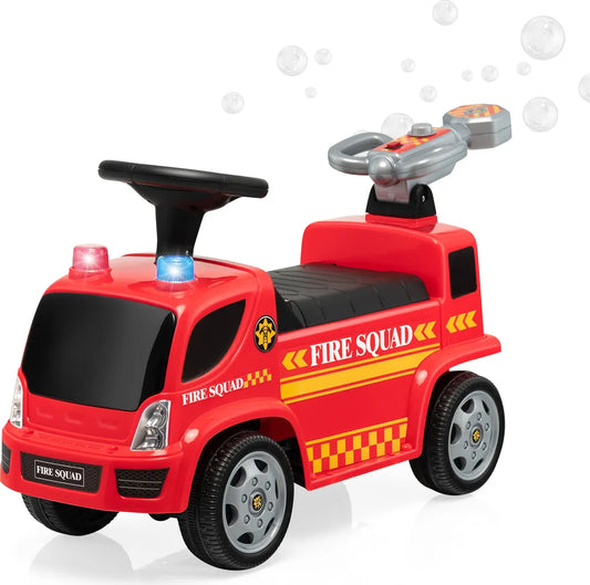 Coast Children's Fire Motor met zeepbelpistool voor kinderen van 18-36 maanden rood