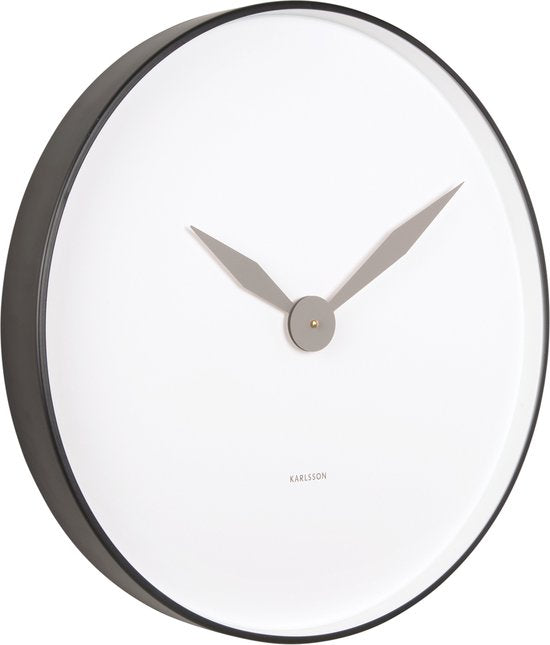 Karlsson Wandklok Albatross - Ø50cm - Wandklok Modern - Zwart